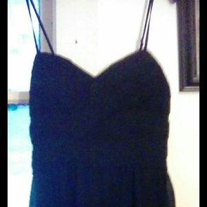 High low black dress